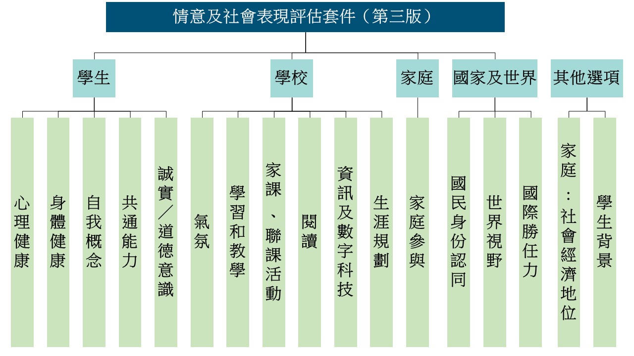 情意及社交表現評估套件（第三版）（中學）架構